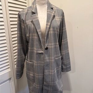 PHILOSOPHY PLAID SWEATER JACKET